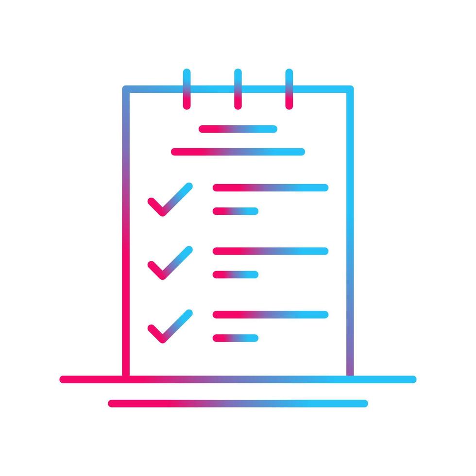 Booking CheckList Vector Icon