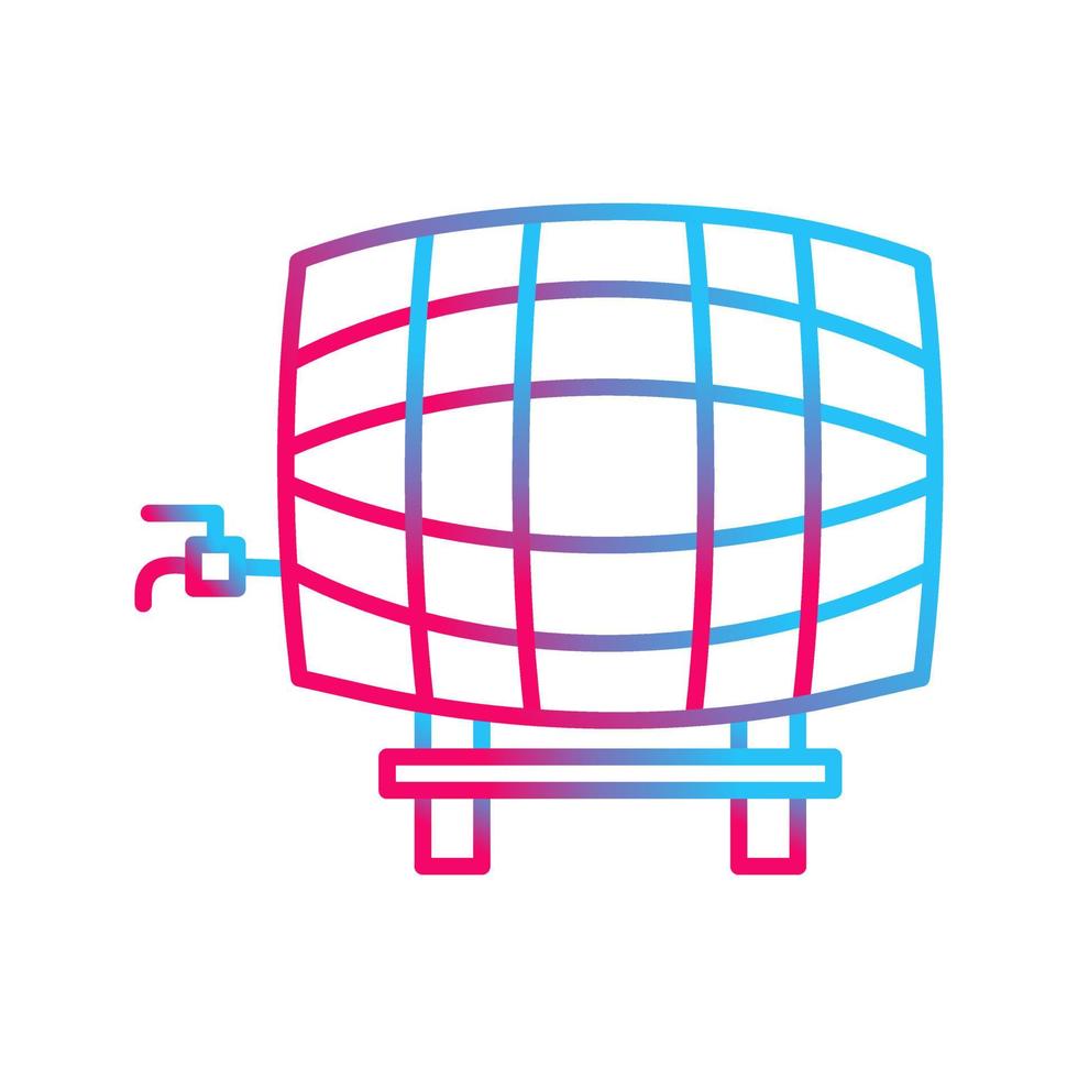 Barrel with Tap Vector Icon