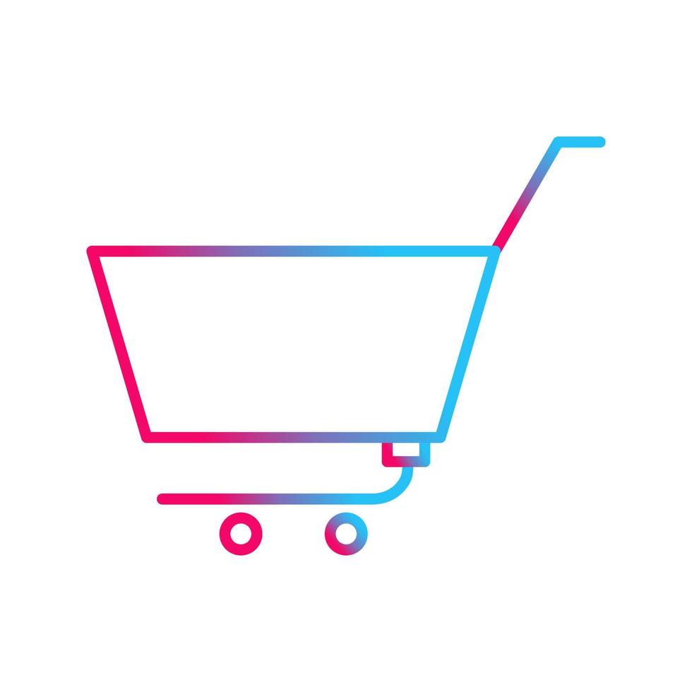 Unique Empty Cart Vector Icon