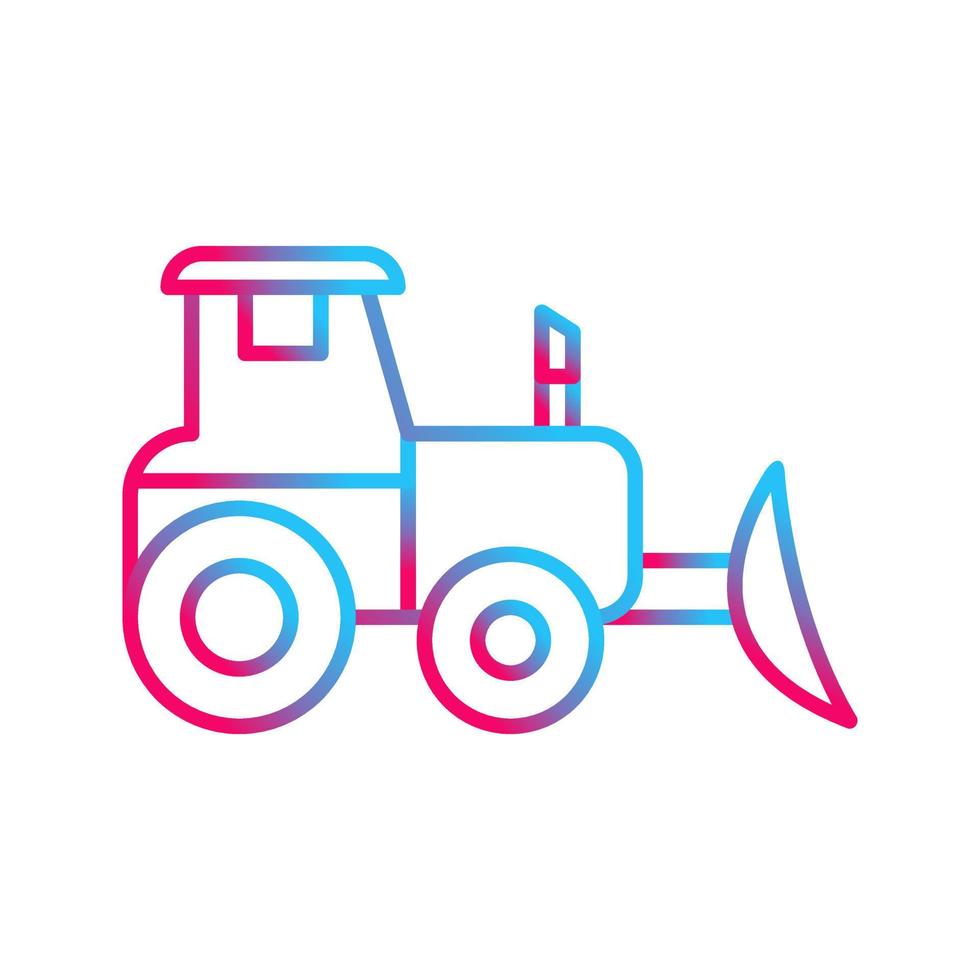 Industrial Tractor Vector Icon