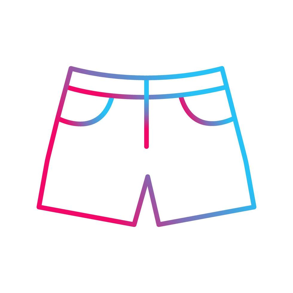 icono de vector de pantalones cortos