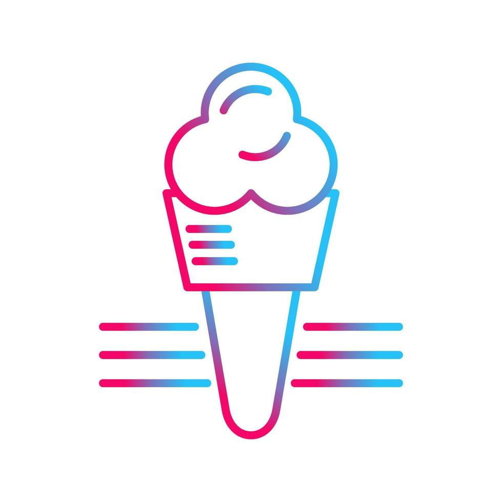 icono de vector de helado