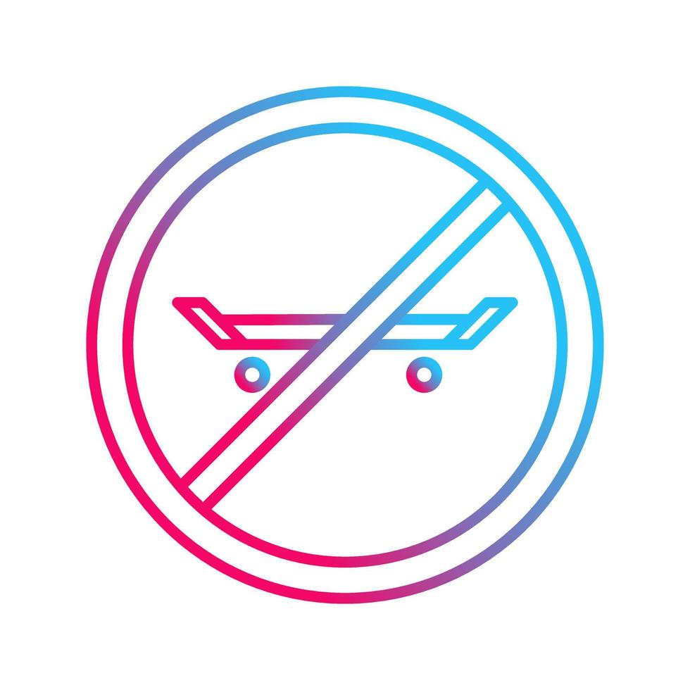 No Skating Vector Icon