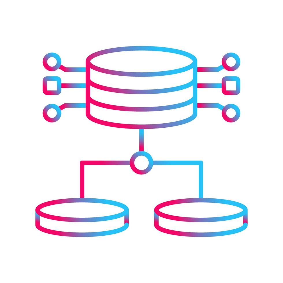 icono de vector de datos estructurados