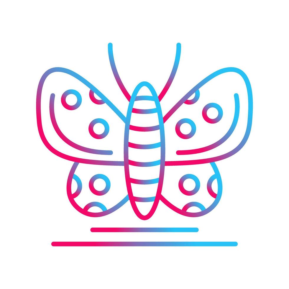 icono de vector de mariposa