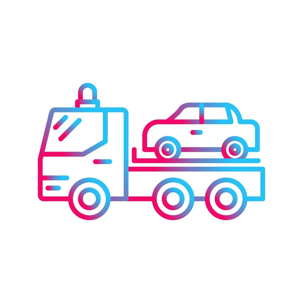 Tow Truck Vector Icon