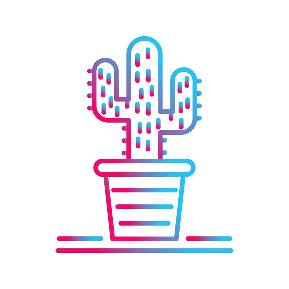 icono de vector de cactus