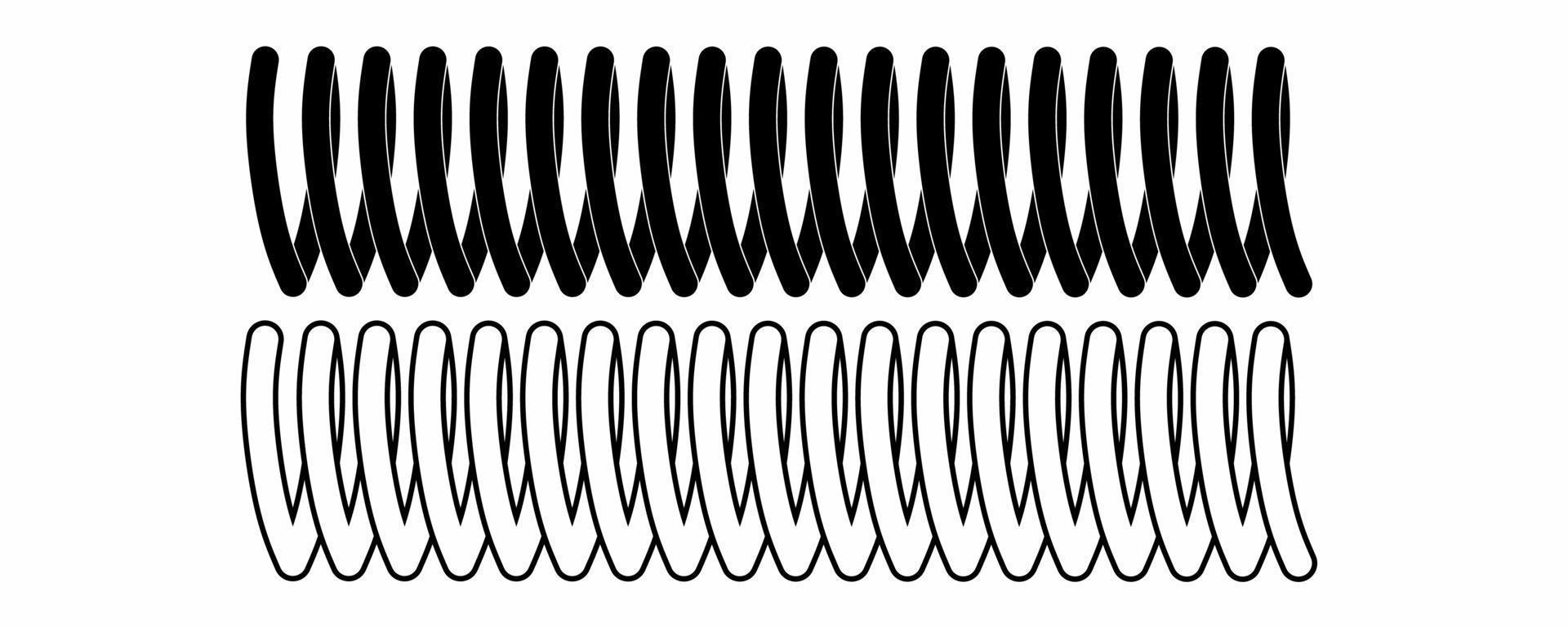 Metal spring icon set isolated on white background 19506528 Vector Art