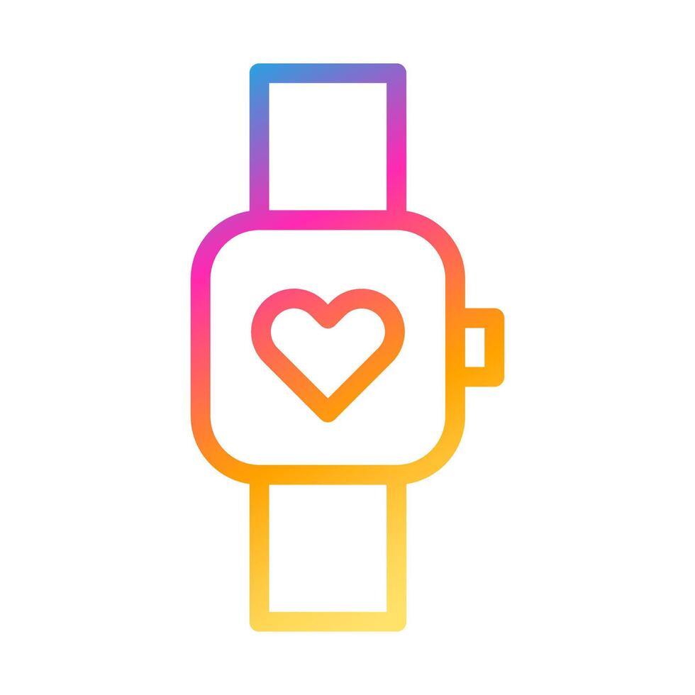 clock icon gradient style valentine illustration vector element and symbol perfect.