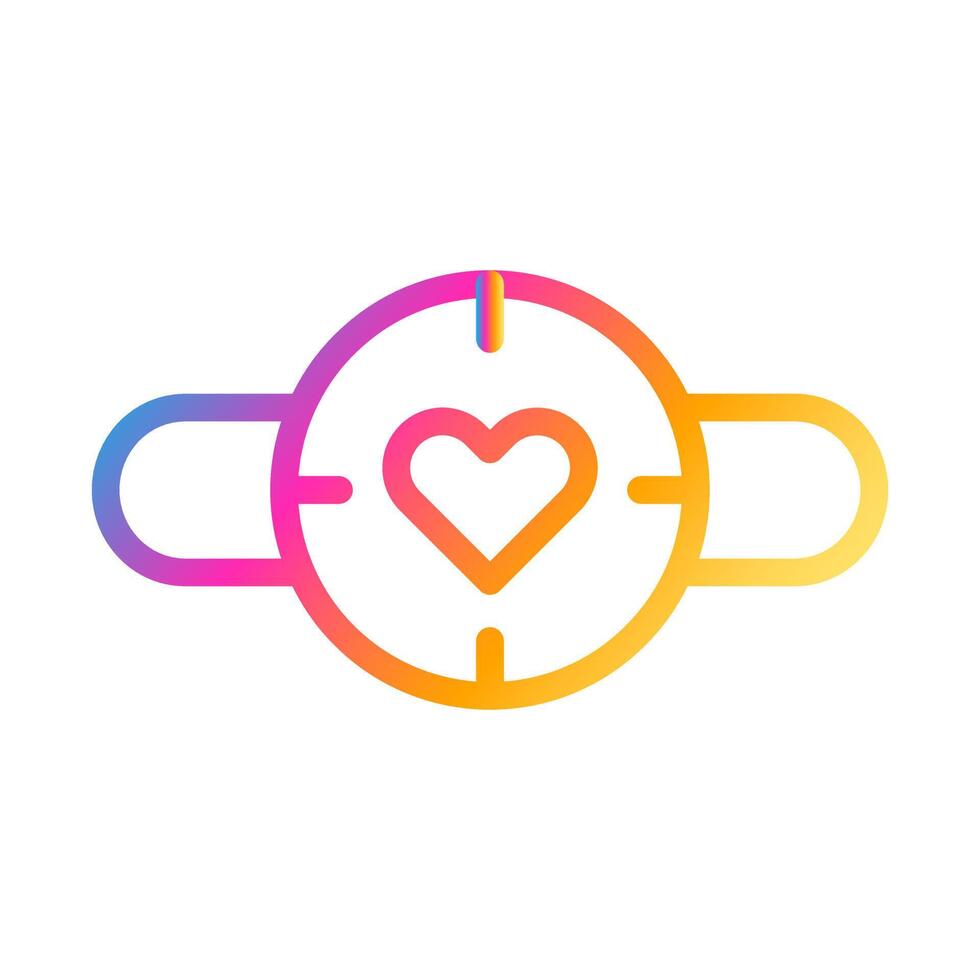 clock icon gradient style valentine illustration vector element and symbol perfect.
