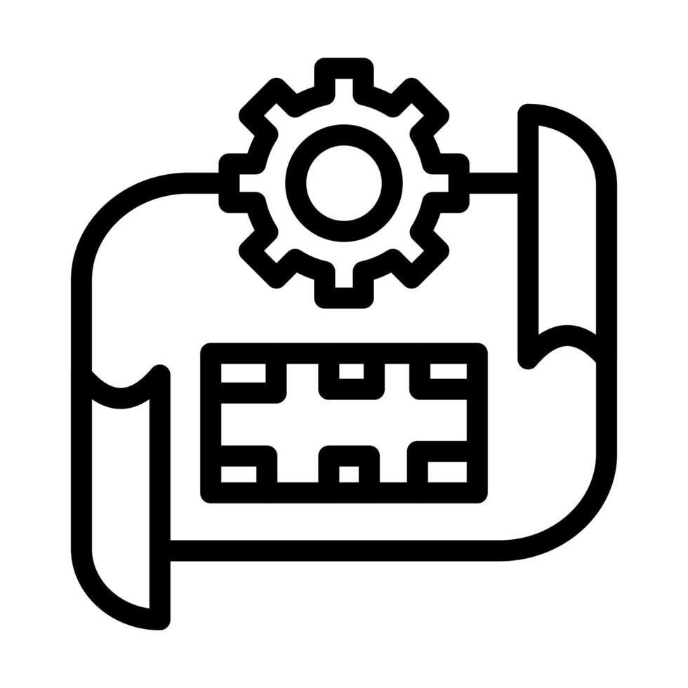 Blueprint Icon Design vector