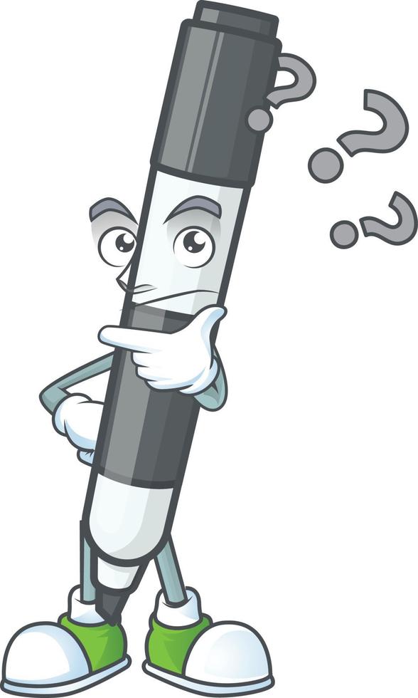 Black White Board Marker Vector