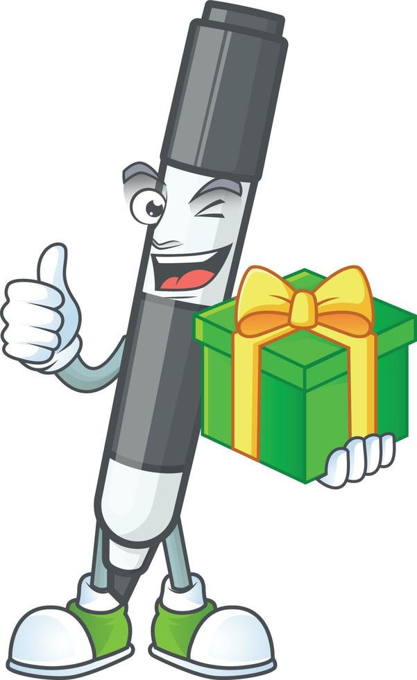 Black White Board Marker Vector