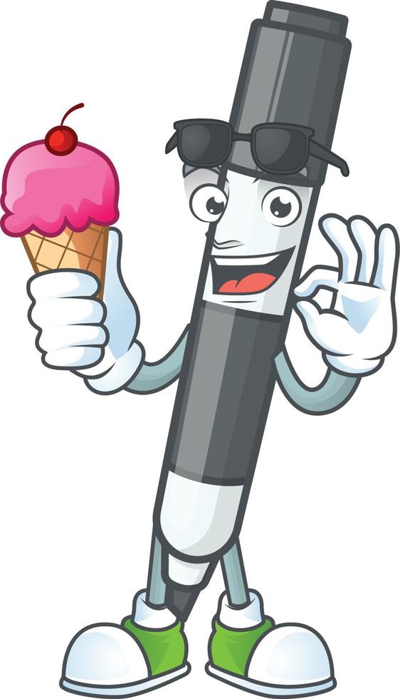 Black White Board Marker Vector