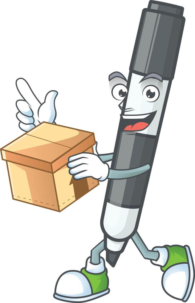 Black White Board Marker Vector