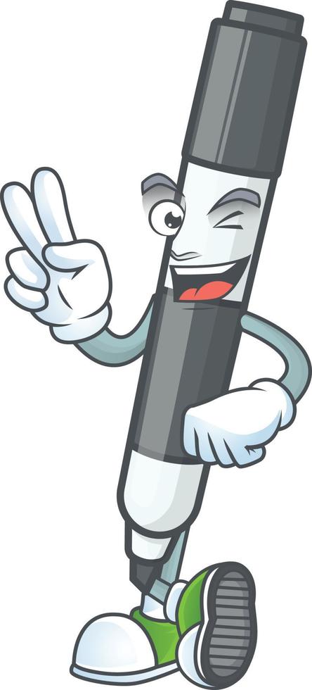 Black White Board Marker Vector