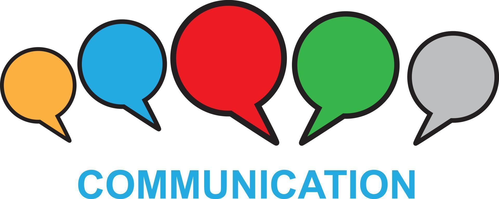 speech bubbles, communication concept, vector illustration