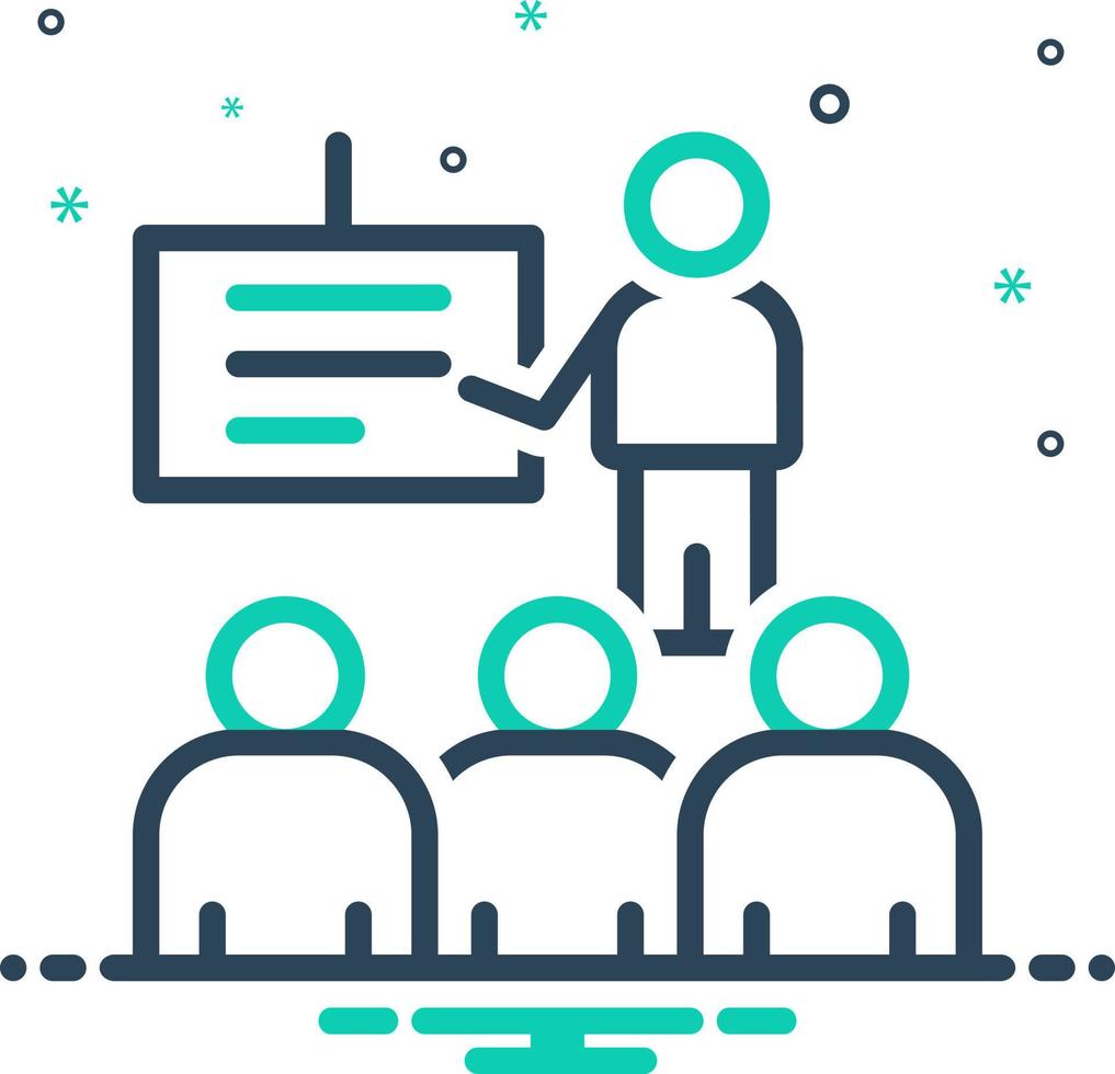 mix icon for presentation vector