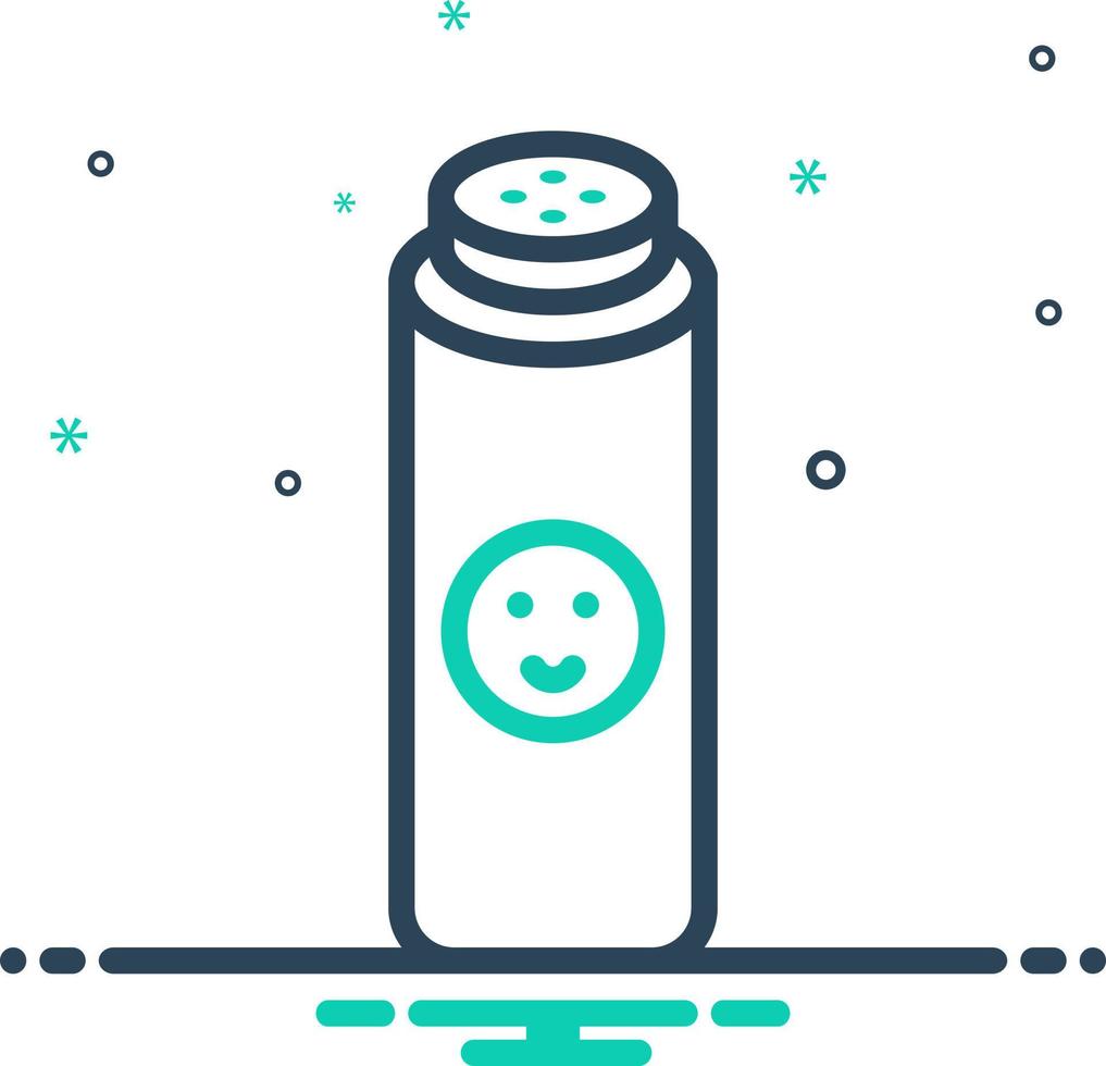 mix icon for baby powder vector