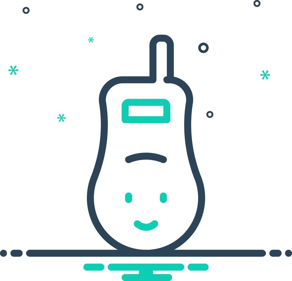 mix icon for baby monitor vector