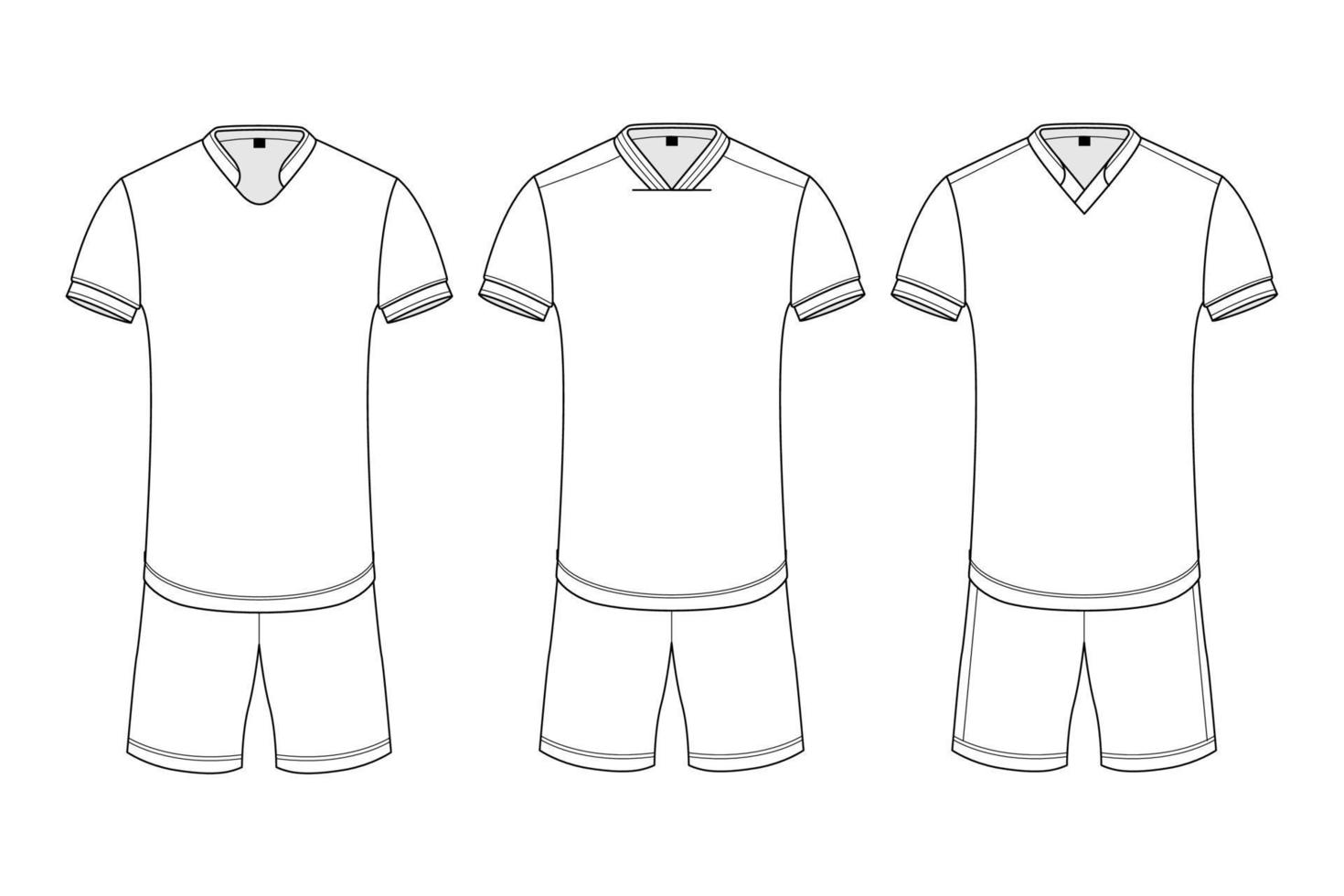 FOOTBALL JERSEY MOCKUP VECTOR LINE ART 19507198 Vector Art at Vecteezy