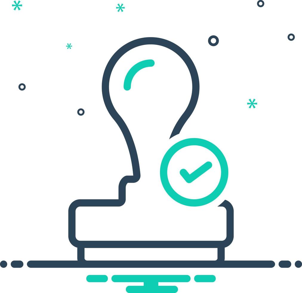 mix icon for qualify vector