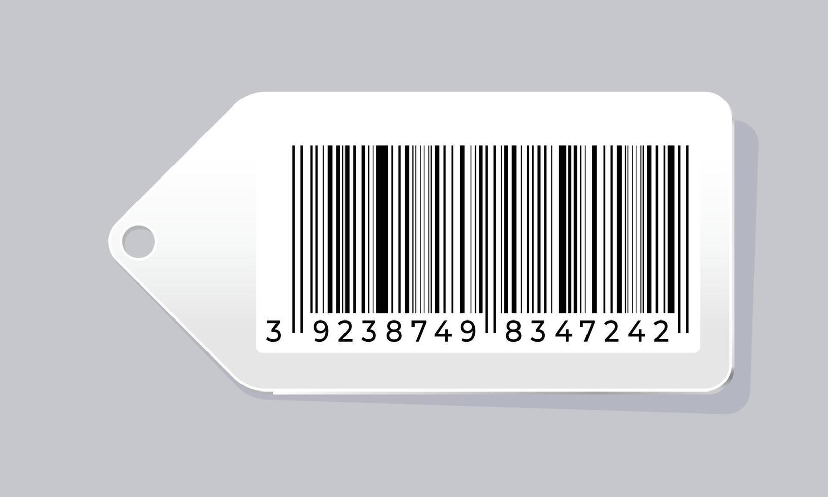 Barcode on white background. Vector illustration