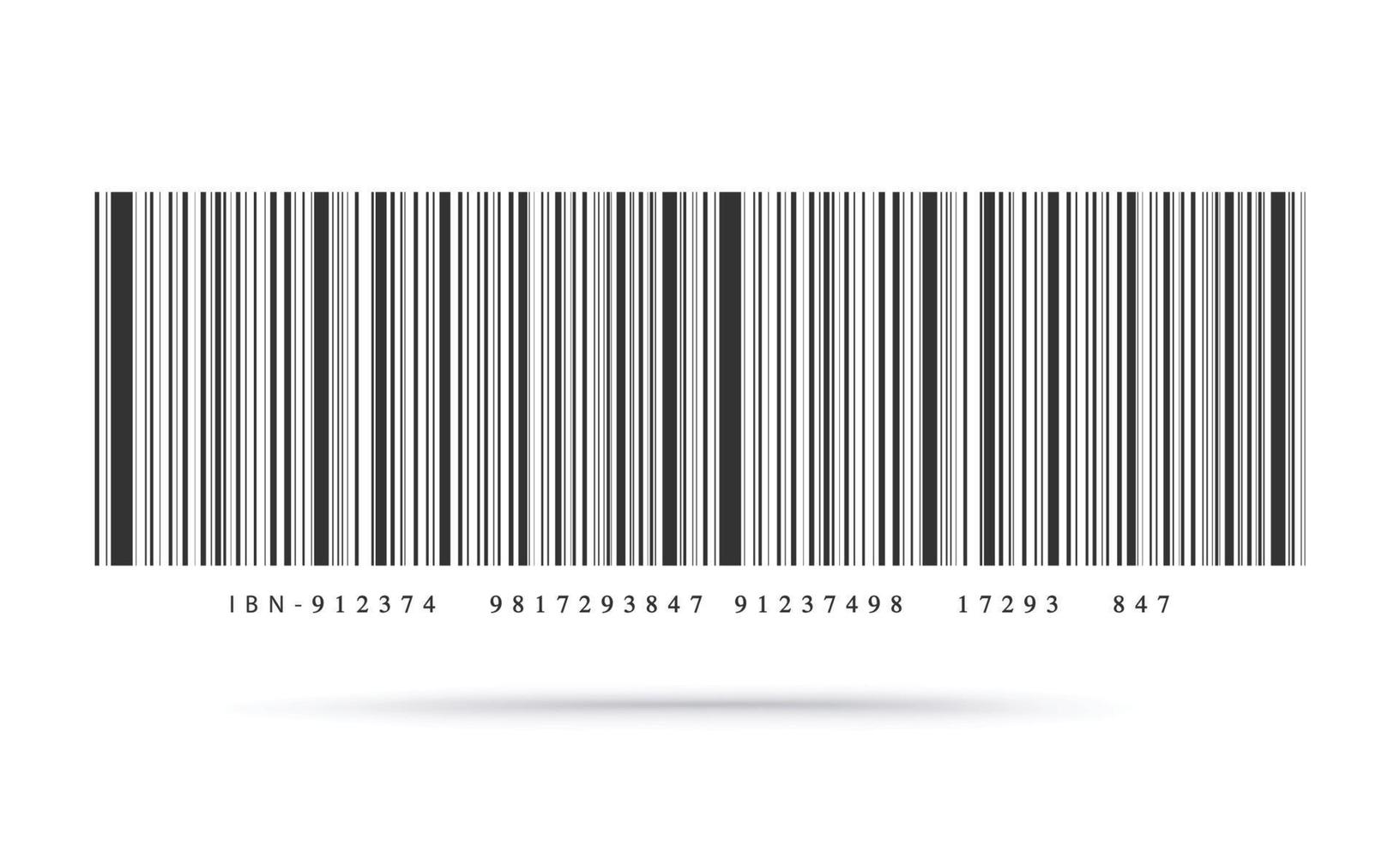 Barcode on white background. Vector illustration