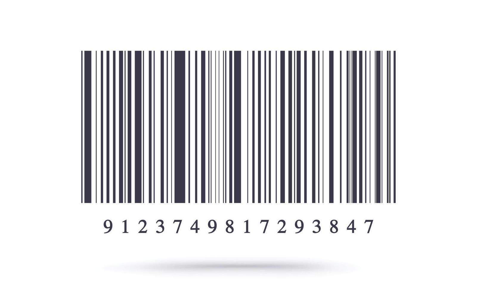 Barcode on white background. Vector illustration