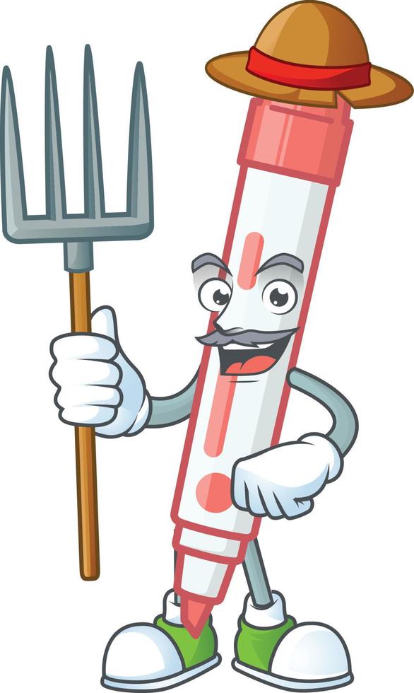 Red White Board Marker Vector