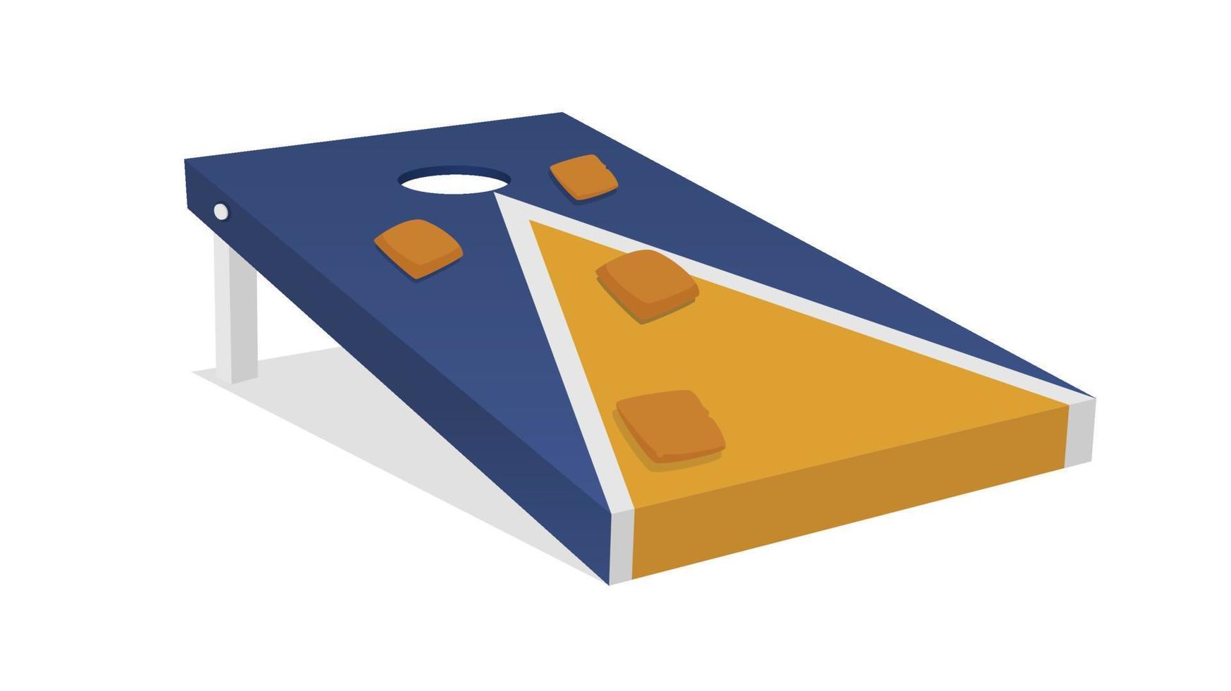 Bean Bag Toss Corn Hole Game vector