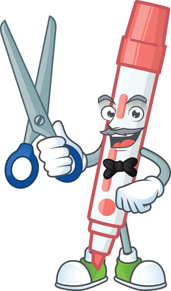 Red White Board Marker Vector