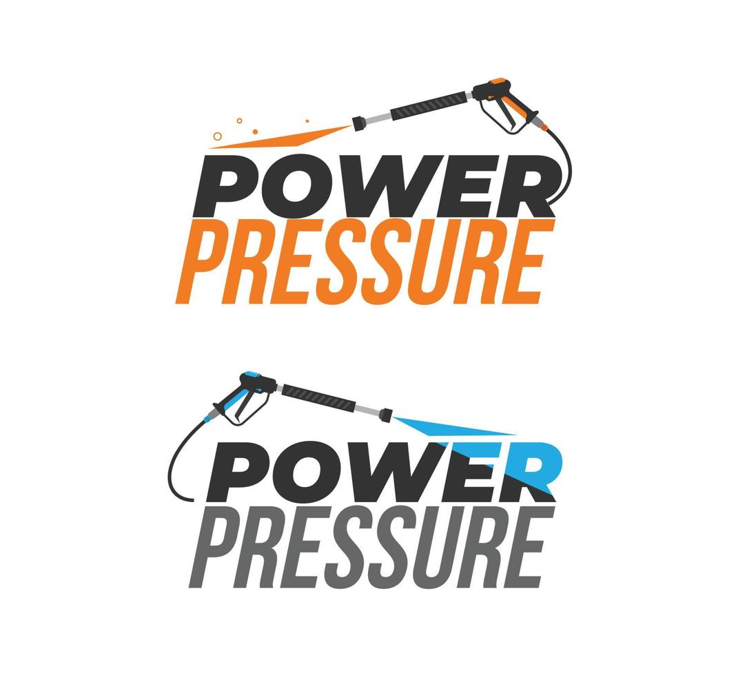 logotipo de lavado a presión. logotipo del servicio de lavado a presión. vector