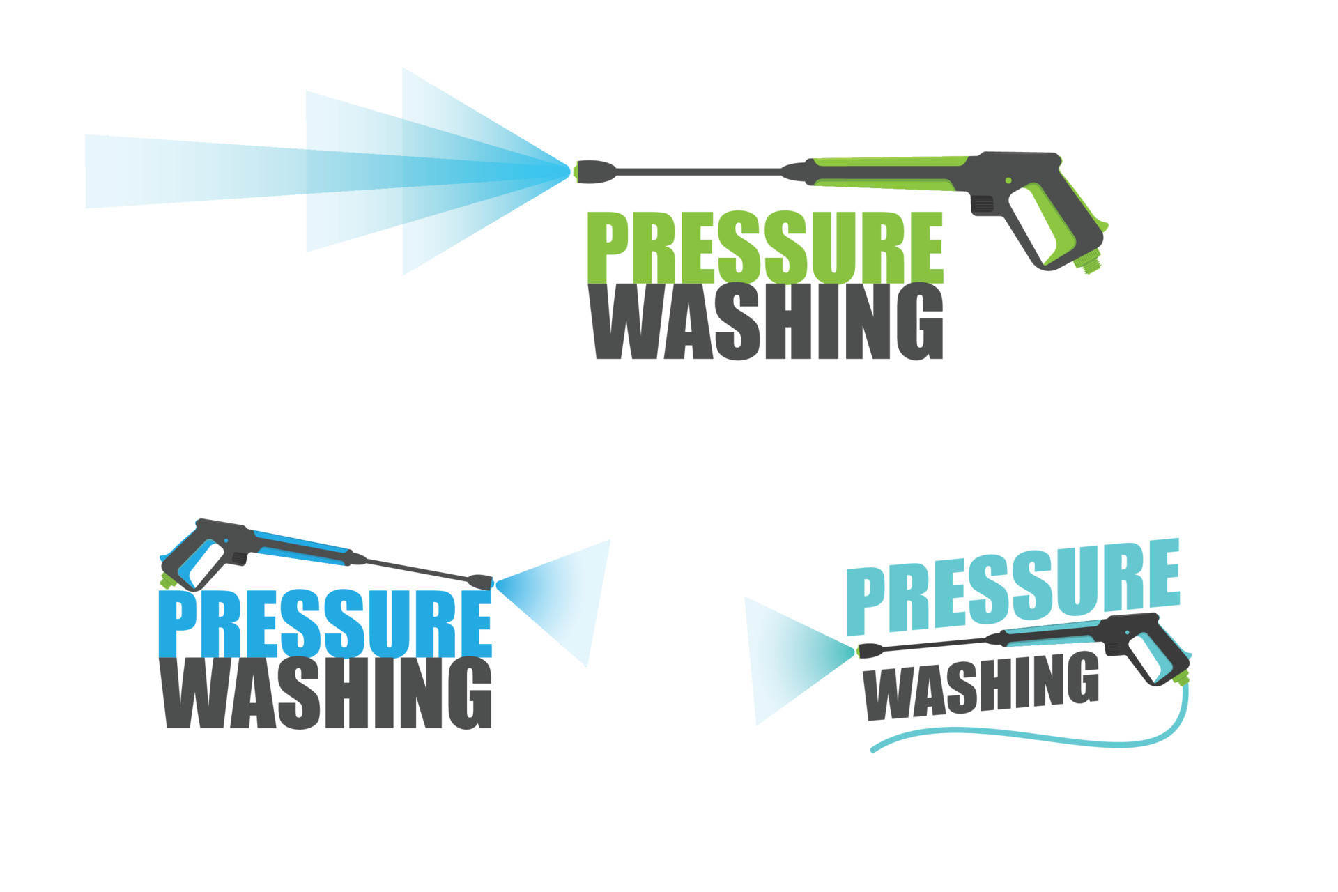 pressure washing logo. pressure washing service logo. 19507699 Vector