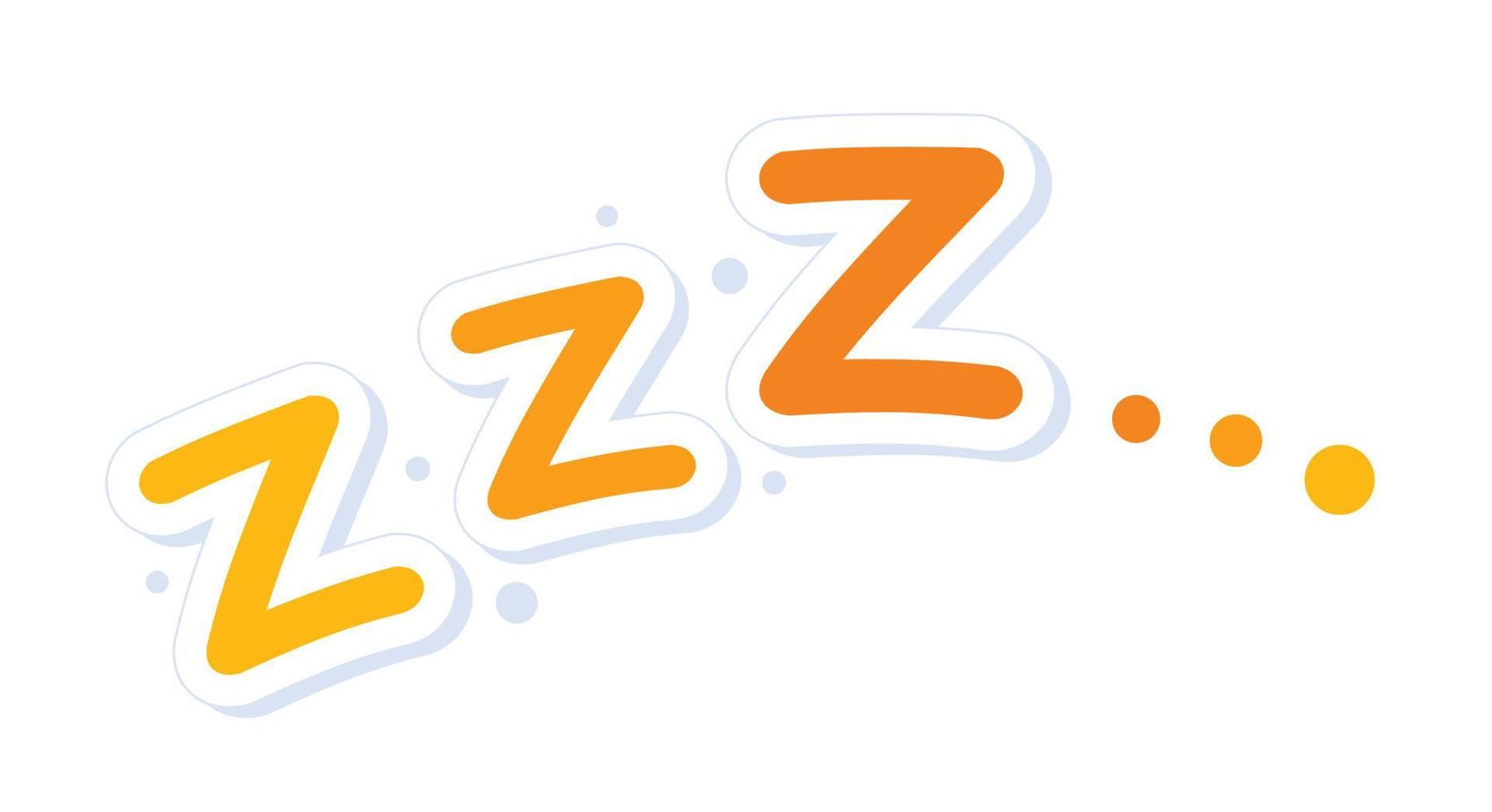 zzz sleep symbol to night rest vector