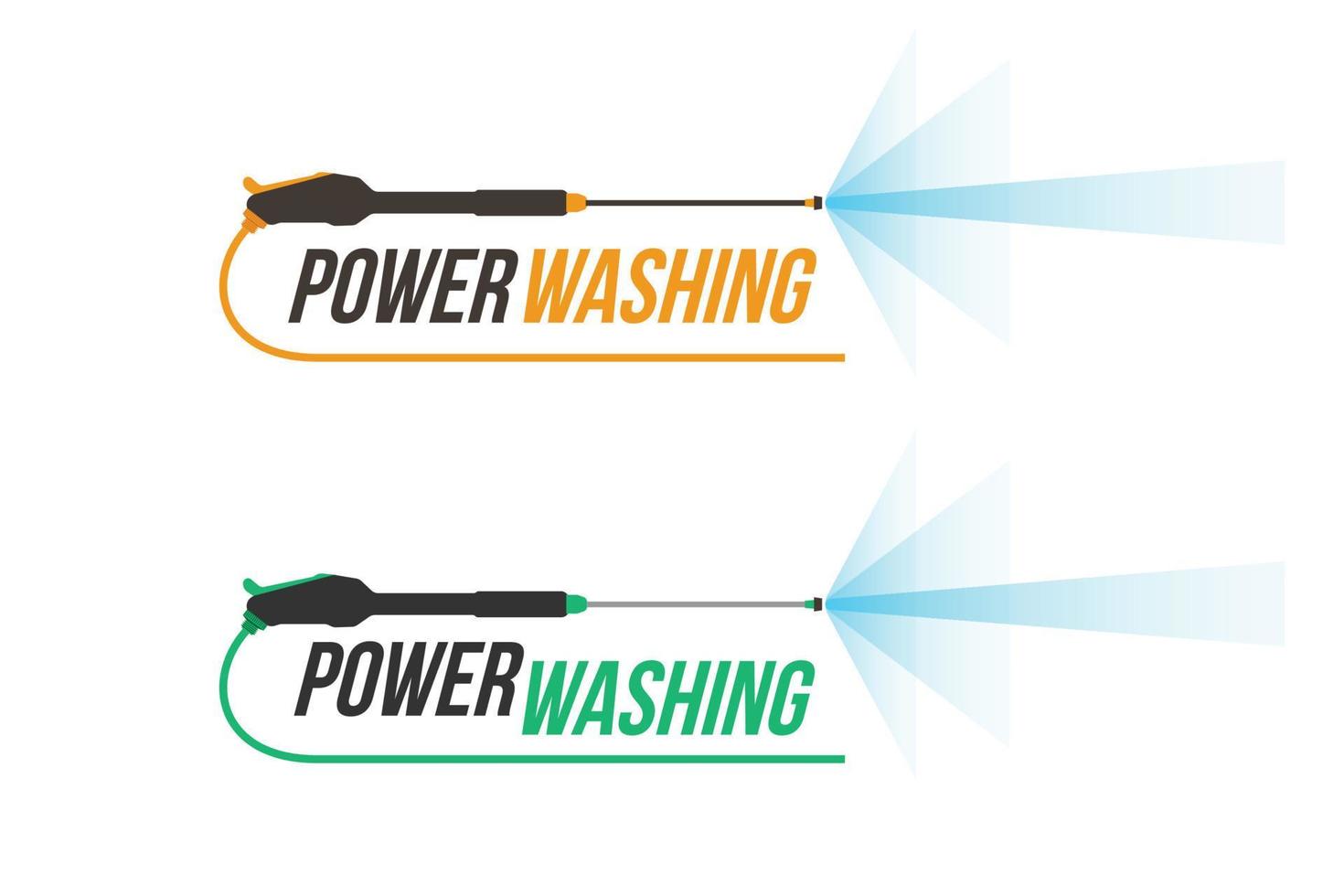 logotipo de lavado a presión. logotipo del servicio de lavado a presión. vector