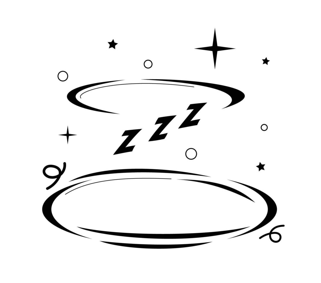 Sleeping zzz z-z-z vector