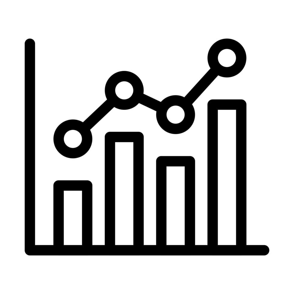 Bar Chart Icon Design vector