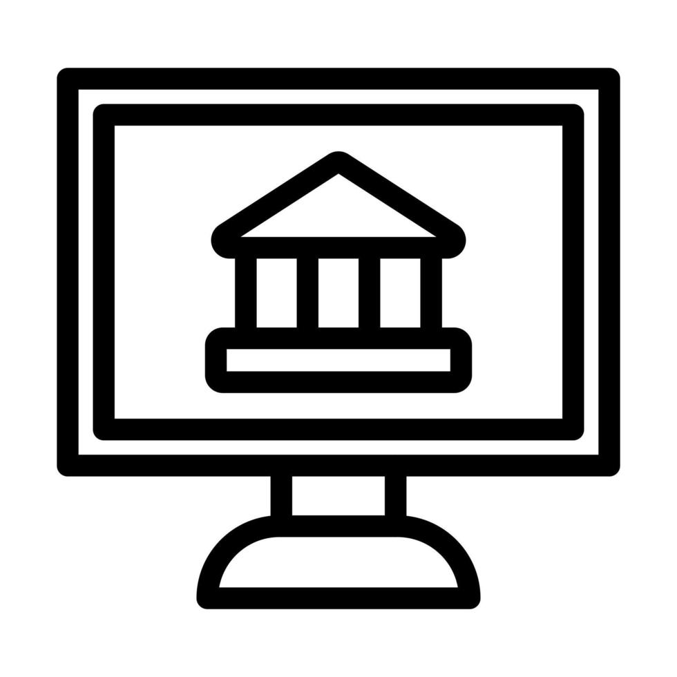 Online Banking Icon Design vector