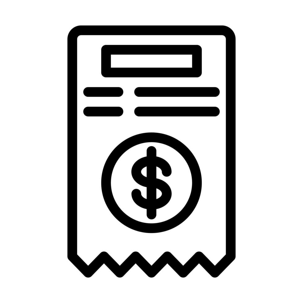 Receipt Icon Design vector