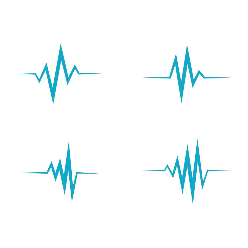 pulso de latido del corazón médico de salud vector