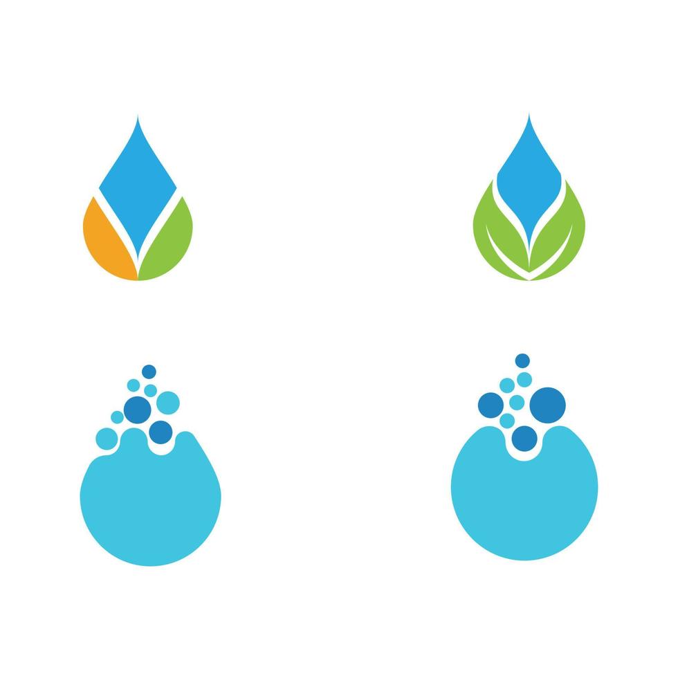 water drop Logo Template vector