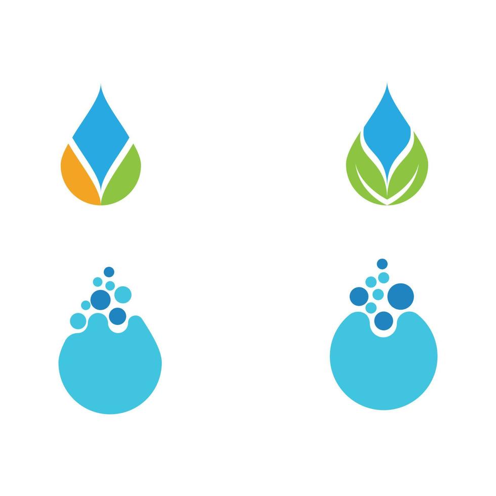 plantilla de logotipo de gota de agua vector