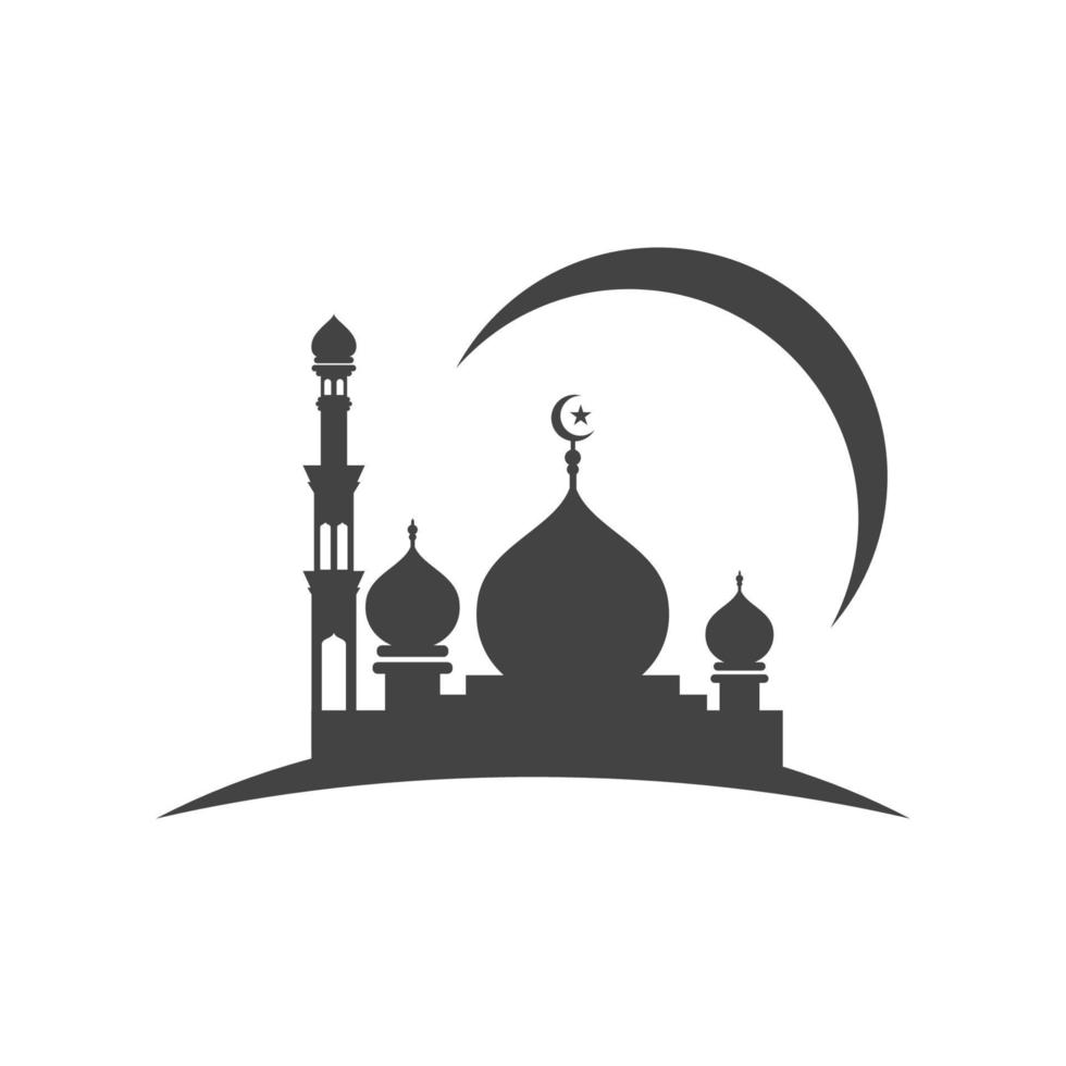 Mosque Moslem icon vector Illustration