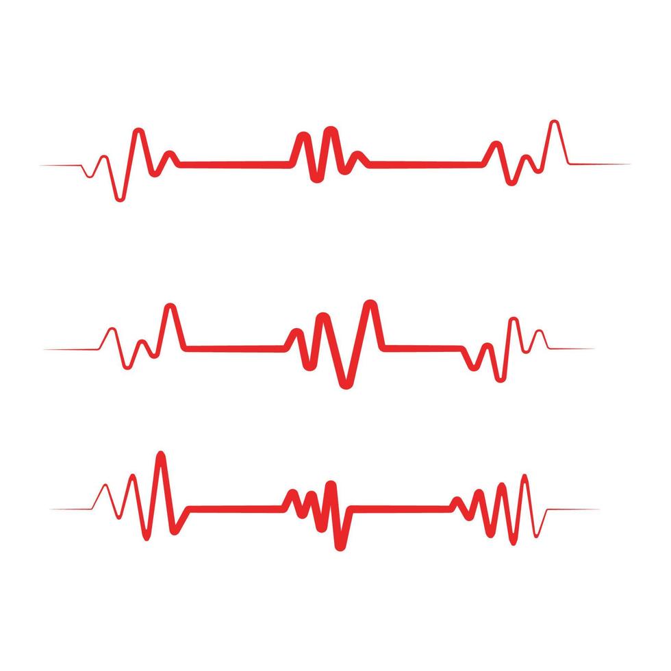 pulso de latido del corazón médico de salud vector