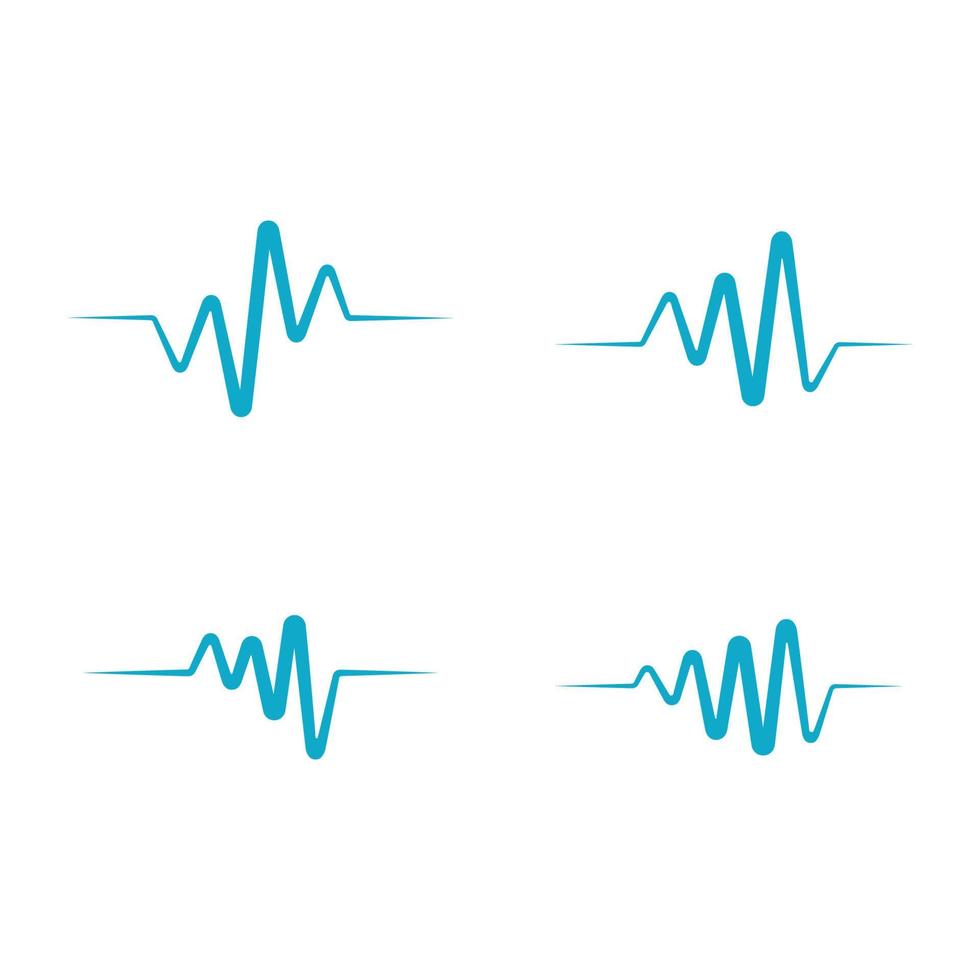 pulso de latido del corazón médico de salud vector