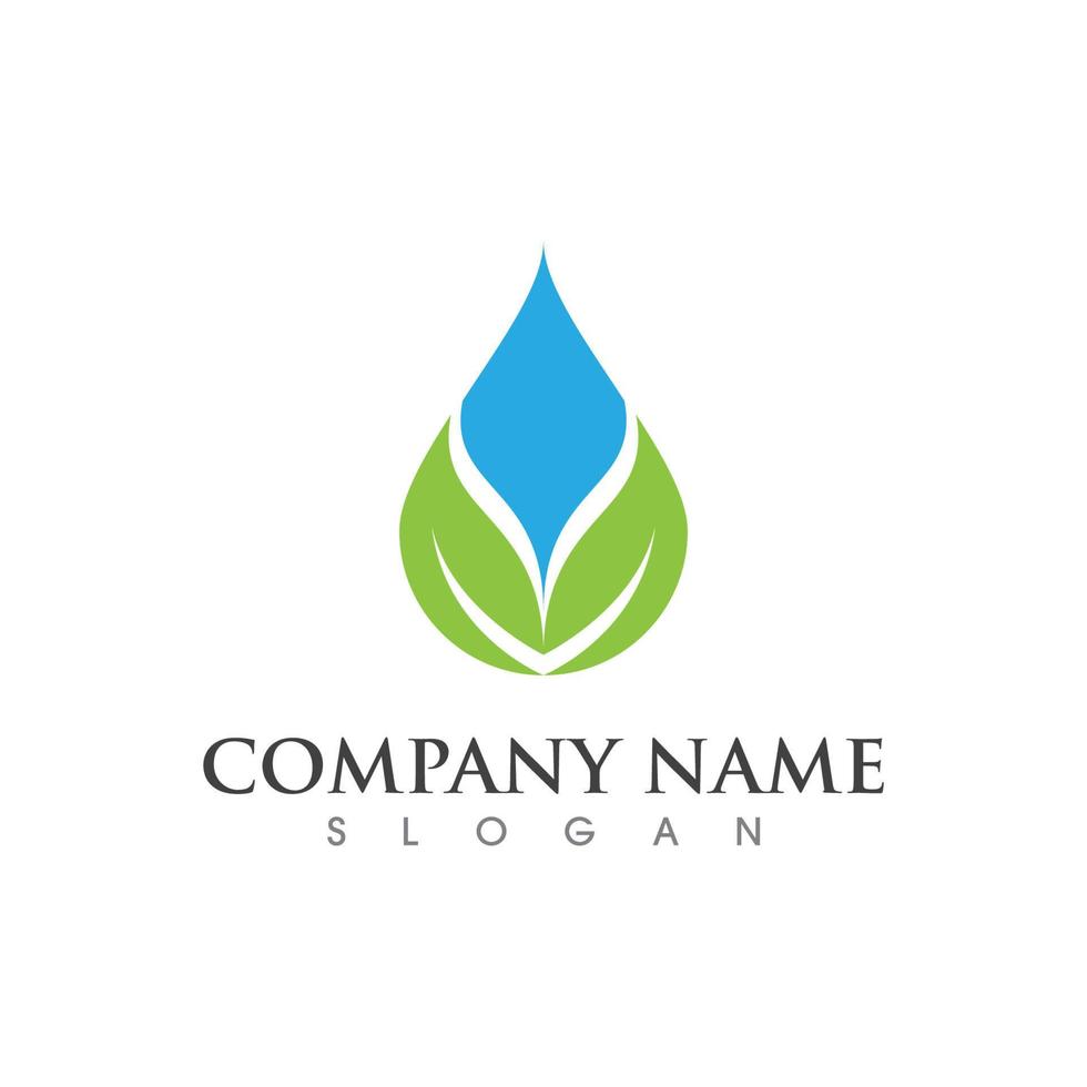 water drop Logo Template vector