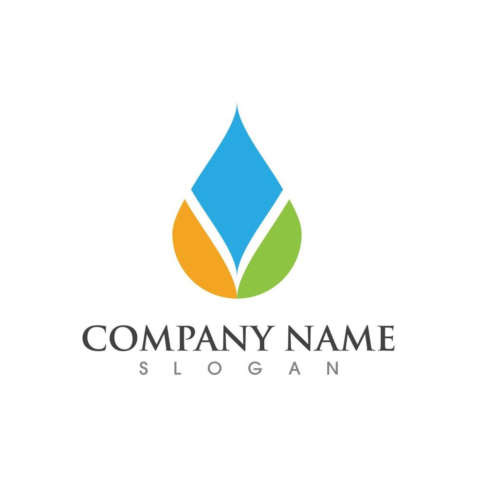 water drop Logo Template vector