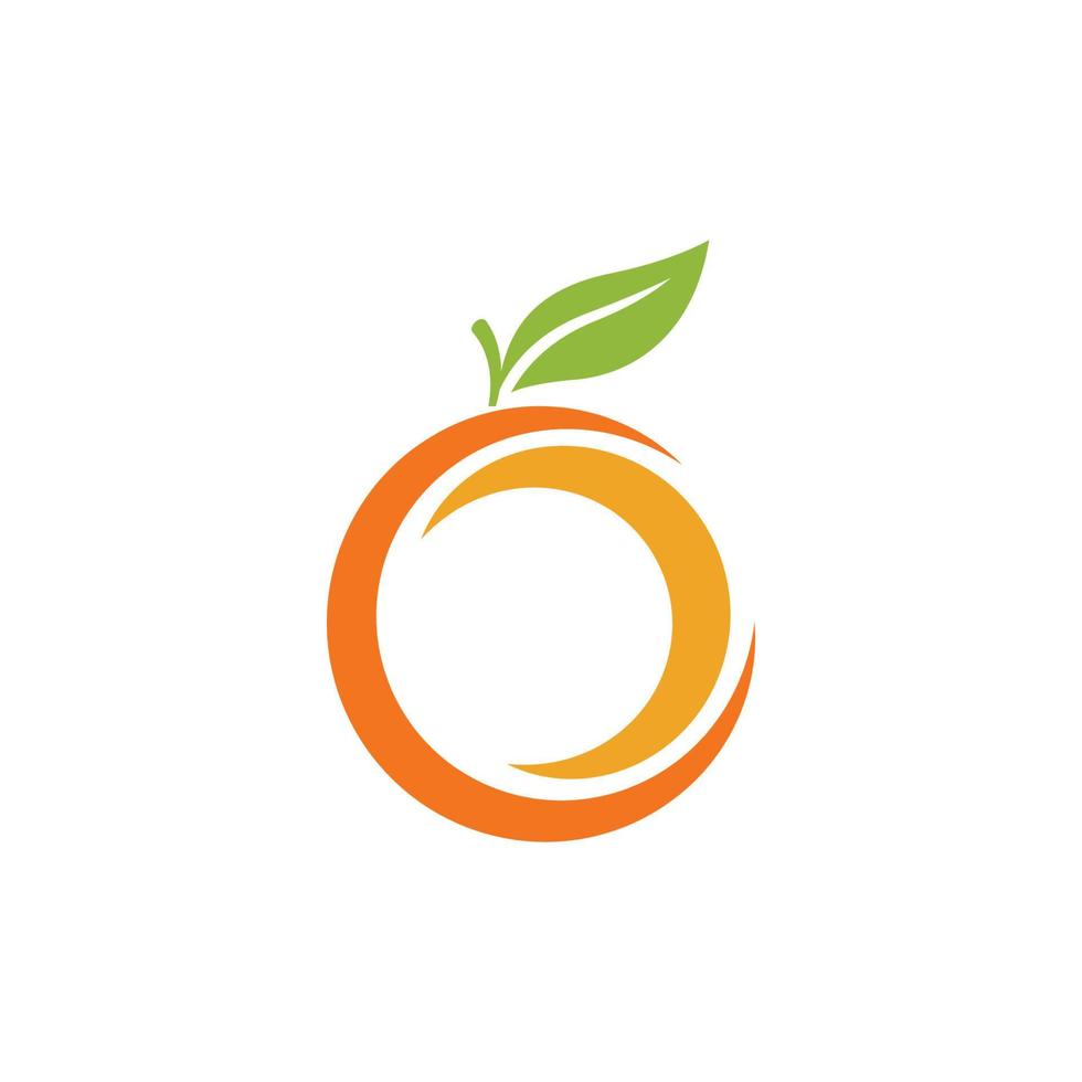 Orange logo design vector