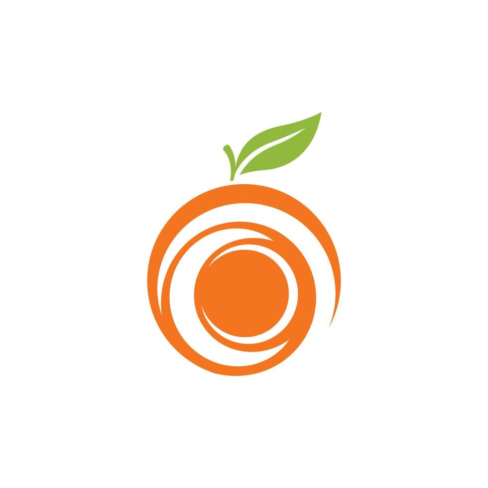 diseño de logotipo naranja vector